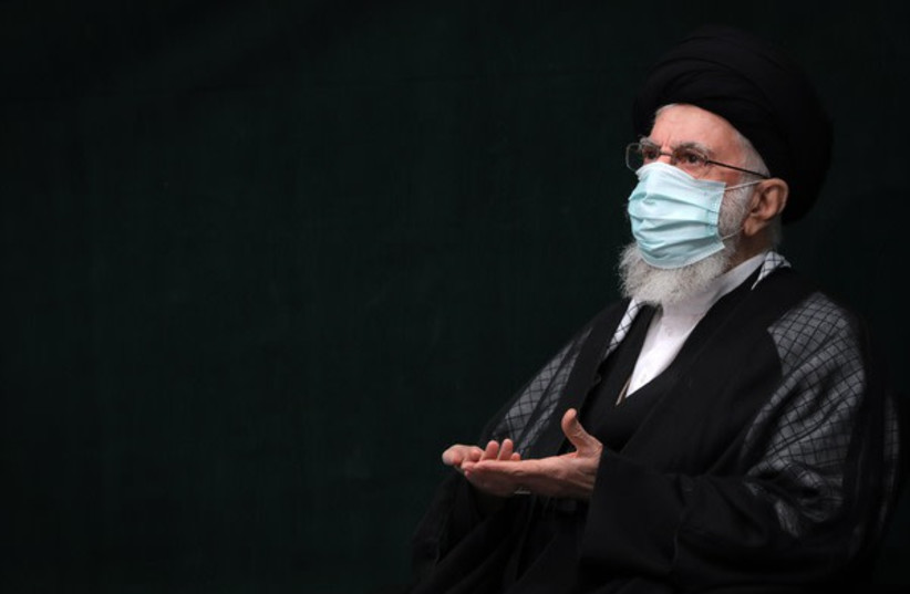  Iranian Supreme Leader Ali Khamenei at an Arba'een ceremony in Iran, September 17, 2022 (credit: KHAMENEI.IR)