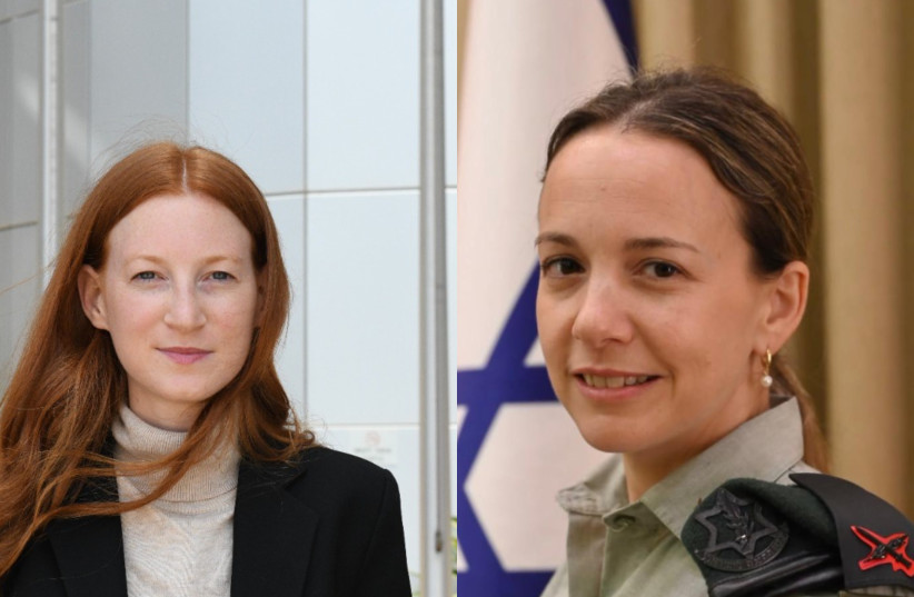  FROM LEFT: IDF Maj. Neta Blum and Brig.-Gen. Naama Rosen-Greenberg. (photo credit: DEFENSE MINISTRY, HAIM ZACH/GPO)