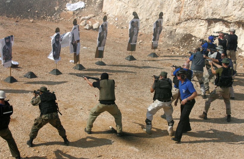 An Israeli security academy trains foreigners for high-risk assignments. (photo credit: David Silverman/Getty Images)