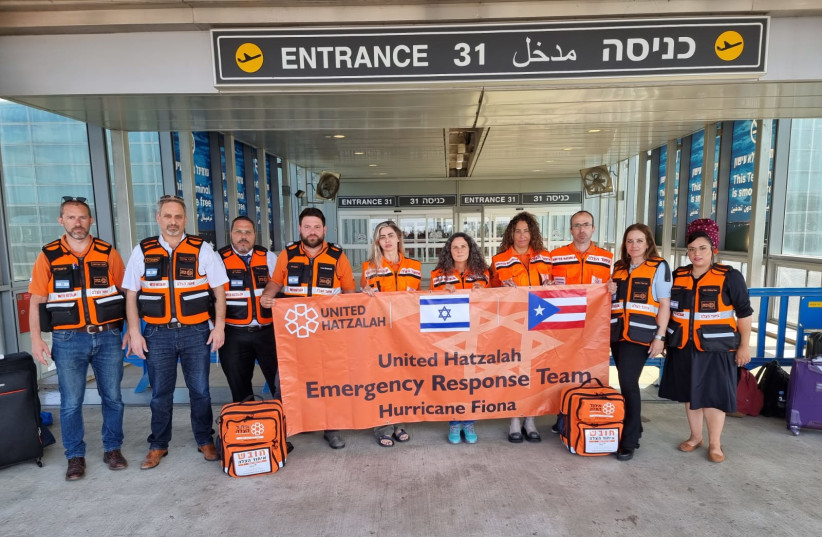  United Hatzalah sends emergency delegation to Puerto Rico in wake of Hurricane Fiona. (credit: UNITED HATZALAH‏ MEDIA DEPARTMENT)