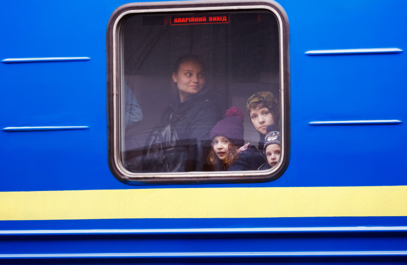  People flee from Russia's invasion of Ukraine, in Przemysl (credit: REUTERS)