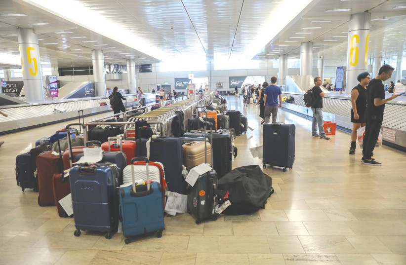  ONE OF the hazards of flight travel – lost luggage (credit: NOAM REVKIN FENTON/FLASH90)