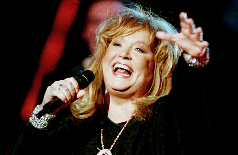 Alla Pugacheva, representing Russia, performs her song Primadonna written by herself during a rehearsal for the Eurovision Song Contest, May 2, 1997. (credit: REUTERS)