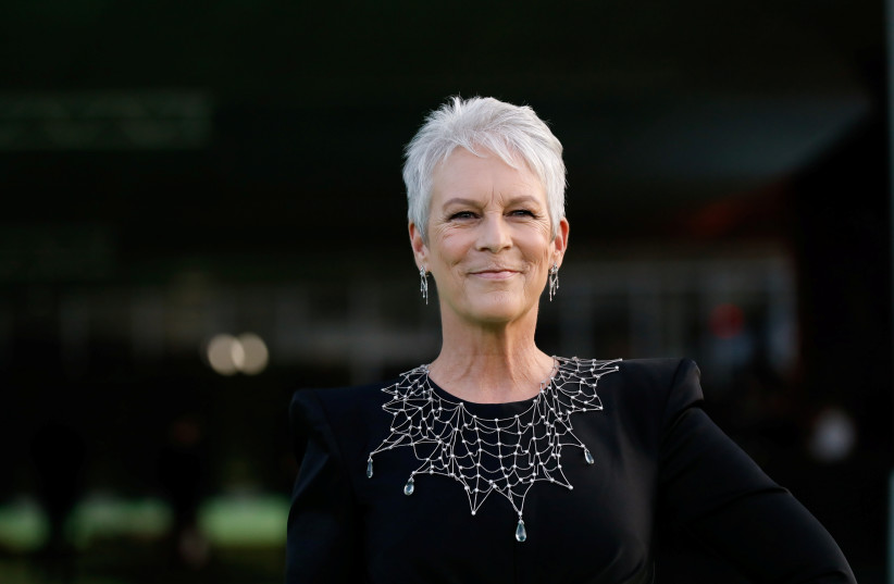 Actor Jamie Lee Curtis poses at the Academy Museum of Motion Pictures gala in Los Angeles, California, US September 25, 2021. (photo credit: REUTERS/MARIO ANZUONI)
