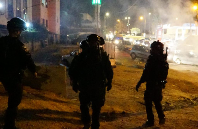 Israel Police operate amid violence in east Jerusalem, October 14, 2022 (credit: ISRAEL POLICE)