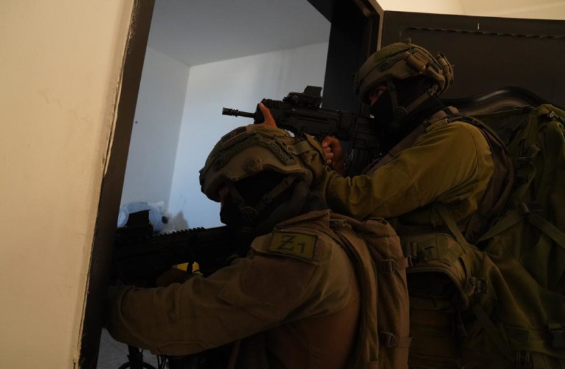  IDF soldiers operate in the West Bank as part of Operation Break the Wave, October 14, 2022 (photo credit: IDF SPOKESPERSON'S UNIT)