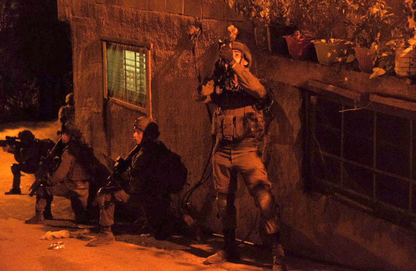  IDF raid on Jenin, October 14, 2022 (credit: IDF SPOKESPERSON'S UNIT)