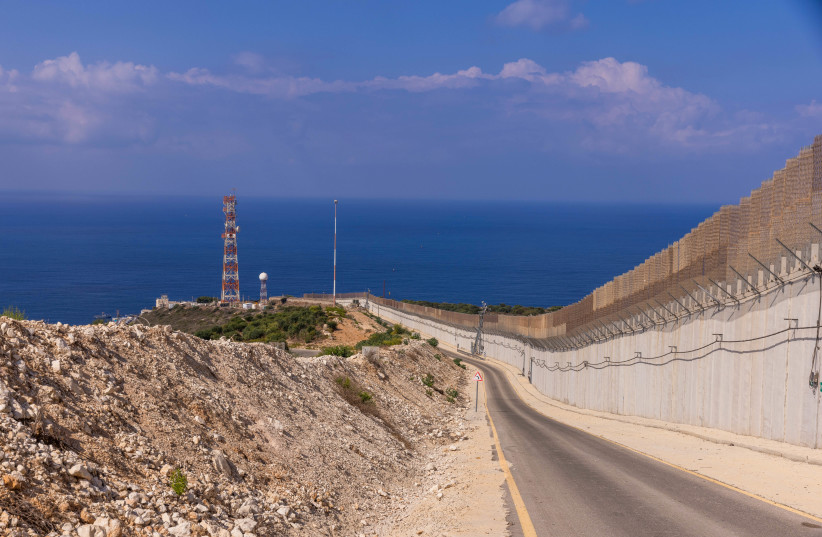  Rosh Hanikra, at the border between Israel and Lebanon, on October 14, 2022 (photo credit: YOSSI ALONI/FLASH90)
