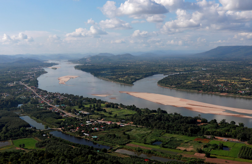  A view of the Mekong river bordering Thailand and Laos is seen from the Thai side in Nong Khai, Thailand, October 29, 2019. Picture taken October 29, 2019. (photo credit: REUTERS/SOE ZEYA TUN)