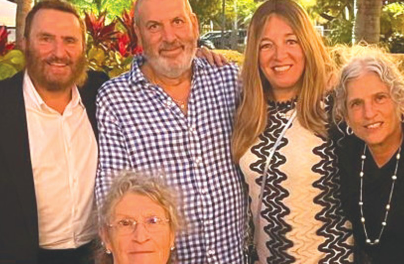  THE WRITER (left) poses with his brother Chaim, wife Debbie, sister Ateret, and their mother Eleanor Paul. (photo credit: Rabbi Shmuley Boteach)
