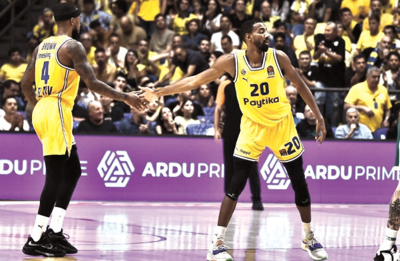  ONE OF Maccabi Tel Aviv’s new imports, Austin Hollins brings a lot of international experience and should help the yellow-and-blue in many facets. (photo credit: Dov Halickman)