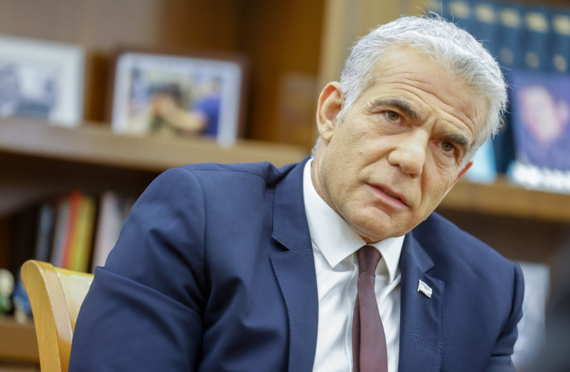  Prime Minister and Yesh Atid party leader Yair Lapid. (credit: MARC ISRAEL SELLEM/THE JERUSALEM POST)