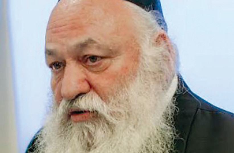  United Torah Judaism’s chairman, Yitzchak Goldknopf (photo credit: WIKIPEDIA)