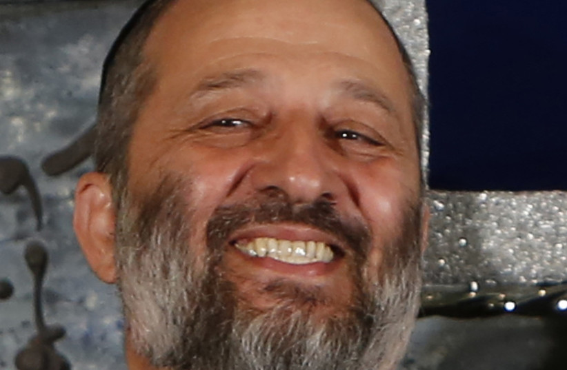  Shas leader Arye Deri (credit: YONATAN SINDEL/FLASH90)