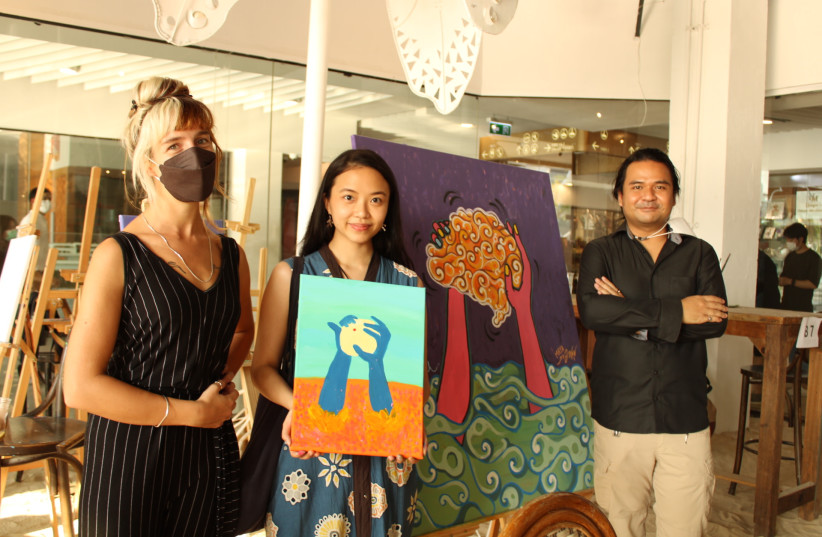   “Maya x Nui: A Painting Workshop by Israeli and Thai Artists (photo credit: Israeli Embassy in Thailand)