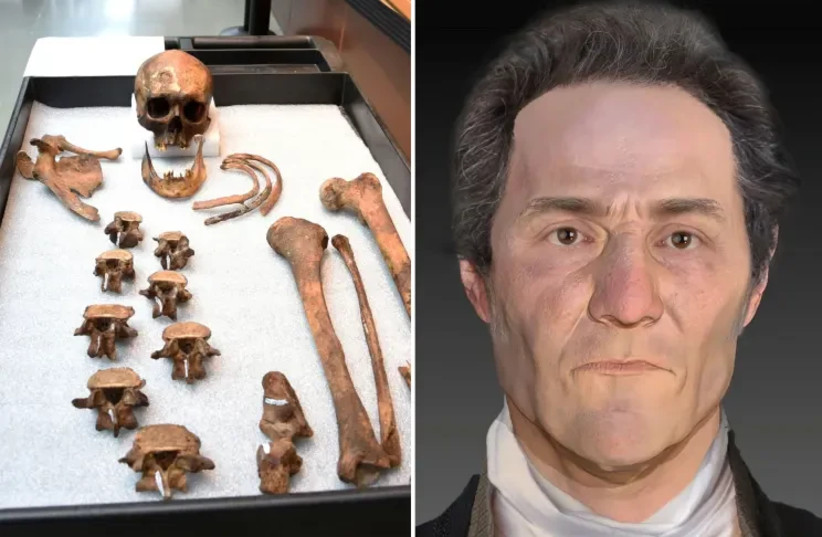 The identity of a 19th century "vampire" has finally been revealed after more than 200 years. This is what he would have looked like. (photo credit: Parabon NanoLabs / SWNS)
