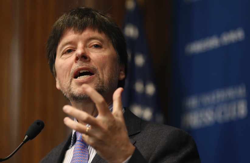 Documentary filmmaker Ken Burns speaks about his film, The Central Park Five, at the National Press Club in Washington April 12, 2013. (credit: REUTERS/KEVIN LAMARQUE)