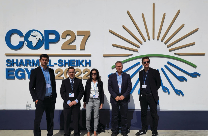  MEKOROT STAFF attend the COP27 climate-change conference in Sharm e-Sheikh (credit: MEKOROT)