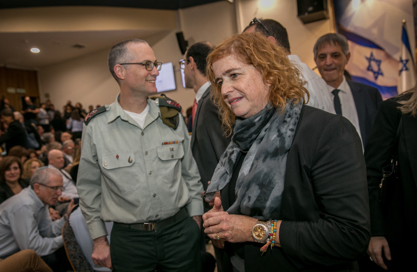  Liat Ben Ari attends a farewell ceremony held for outgoing Israeli state prosecutor Shai Nitzan in Jerusalem, on December 18, 2019 (photo credit: OLIVIER FITOUSSI/FLASH90)