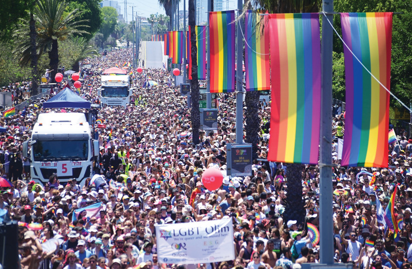  THE ANNUAL gay pride parade in Tel Aviv takes place, in June. There is a very real possibility that Tel Aviv as a gay capital of the world will soon become a thing of the past, says the writer. (photo credit: TOMER NEUBERG/FLASH90)