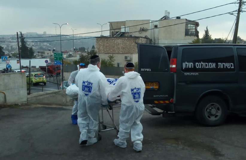  ZAKA volunteers take care of man found in Jerusalem apartment in state of severe decay (photo credit: ZAKA)