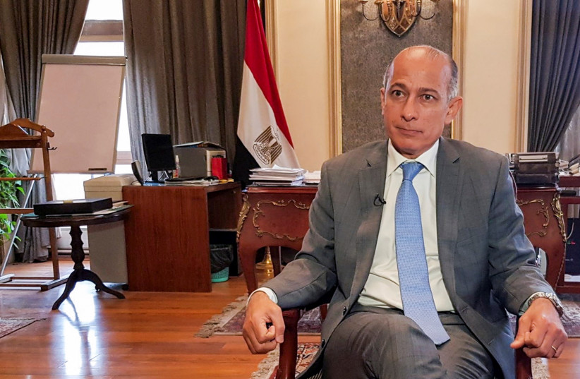  Wael Aboulmagd, special representative to the COP27 president, attends an interview with Reuters at his office in Cairo, Egypt May 24, 2022.  (credit: Sayed Sheasha/Reuters)