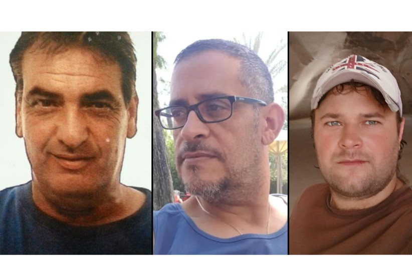  Tamir Avihay, Michael Ledigin and Moti Ashkenazi, the victims of the Ariel terror attack. (photo credit: COURTESY OF THE FAMILY)