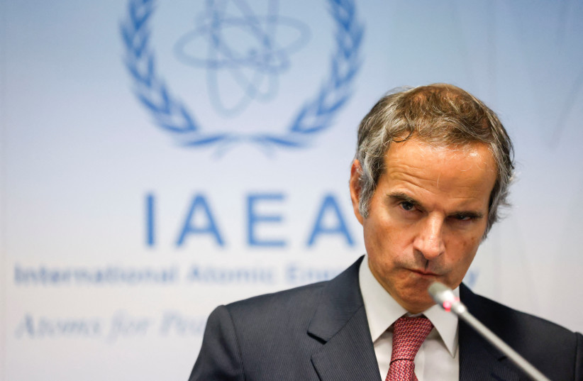 IAEA Director General Rafael Grossi holds a news conference on the opening day of a quarterly meeting of his agency's 35-nation Board of Governors in Vienna, Austria, November 16, 2022 (credit: REUTERS/LISA LEUTNER)