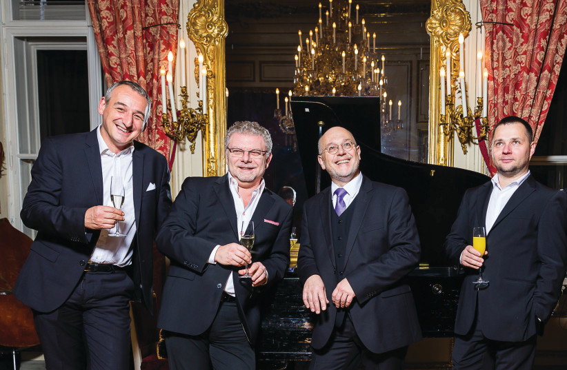  ROMAN GRINBERG (2nd L) and his quartet bring their high-energy take on Yiddish songs. (credit: THOMAS LERCH)
