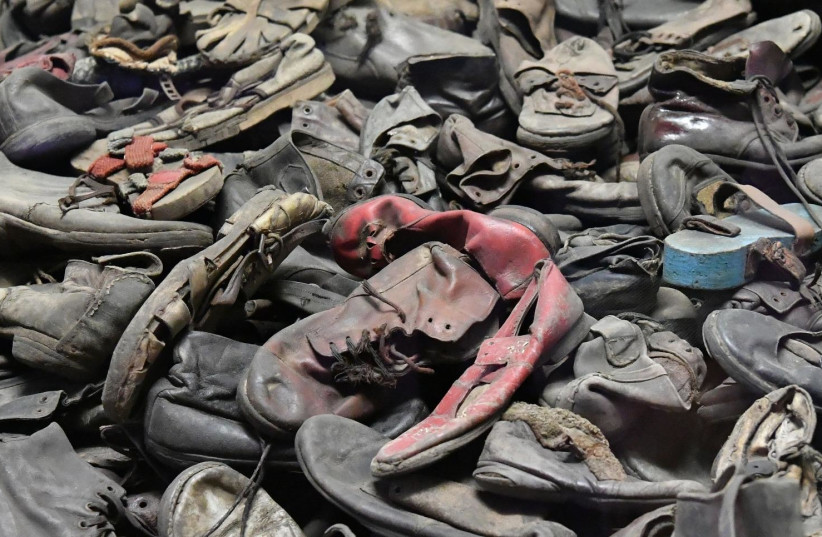  Children’s shoes at Auschwitz (photo credit: AUSCHWITZ MUSEUM)