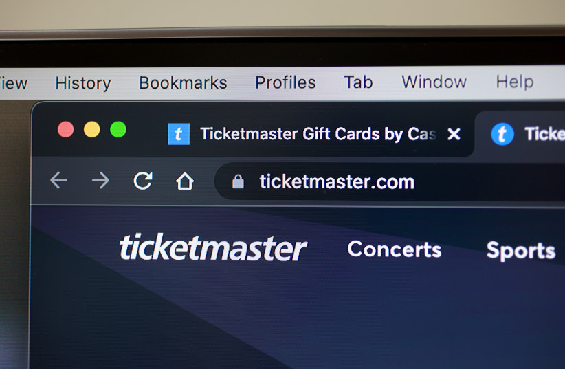 The Justice Department is reportedly investigating the parent company of Ticketmaster for possible antitrust violations, this follows the news that Taylor Swift concert ticket sales overwhelmed the Ticketmaster system. (photo credit: JOE RAEDLE/GETTY IMAGES)
