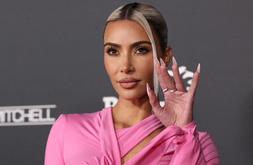  Kim Kardashian attends the Baby2Baby gala at Pacific Design Center in West Hollywood, California, U.S., November 12, 2022.  (photo credit: REUTERS/MARIO ANZUONI)