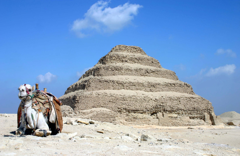 Pyramid of Djoser in Saqqara, Egypt (photo credit: CHARLES J. SHARP/CC BY-SA 3.0 (https://creativecommons.org/licenses/by-sa/3.0)/VIA WIKIMEDIA COMMONS)