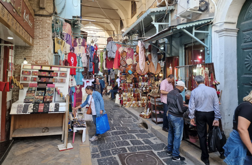  The main souk in Tunis.  (credit: OWEN HOLDAWAY/THE MEDIA LINE)