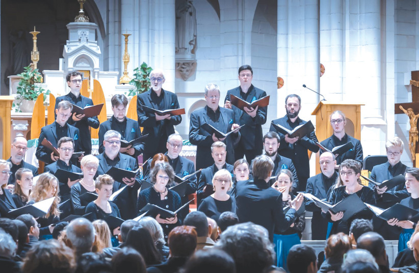  The German choir Collegium Vocale Hannover (photo credit: YOEL LEVY)