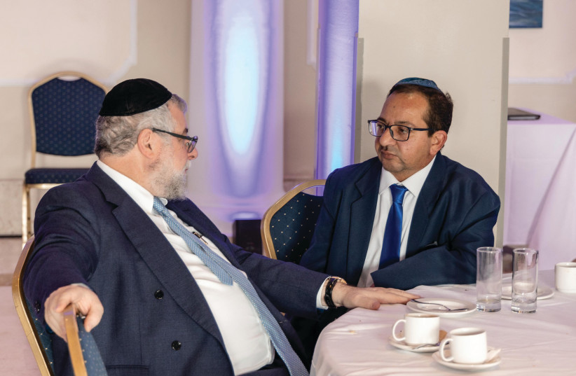RABBI PINCHAS Goldschmidt, president of the CER, (left) and Yisrael Ohayon, vice president of the Malta Jewish community (credit: ELI ITKIN)