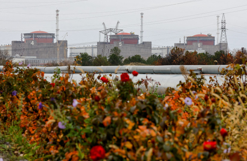   A view shows the Zaporizhzhia Nuclear Power Plant in the course of Russia-Ukraine conflict outside the city of Enerhodar in the Zaporizhzhia region, Russian-controlled Ukraine, November 24, 2022. (photo credit: REUTERS/ALEXANDER ERMOCHENKO)
