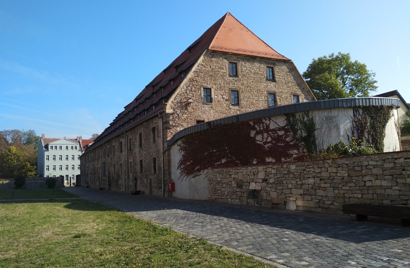  The granary that was built in the 15th century on top of the medieval Jewish cemetery of Erfurt (photo credit: Shai Carmi)
