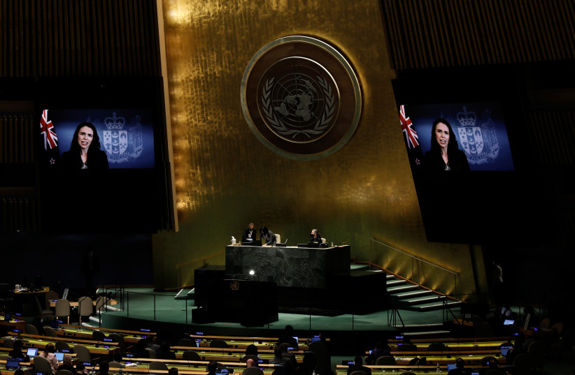  76th Session of the United Nations General Assembly (photo credit: REUTERS)