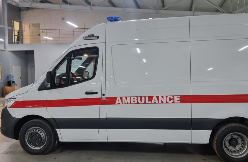 Armored ambulance provided by Israel to Ukraine (photo credit: Plasan Re'em)