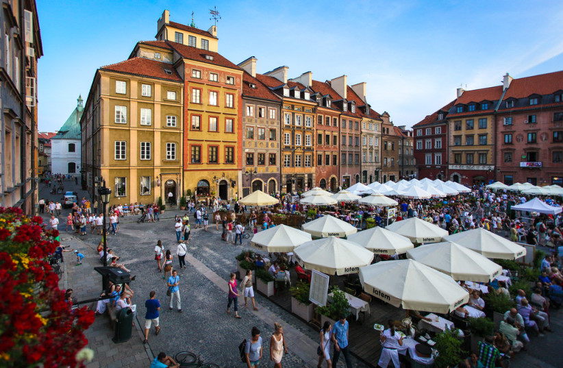  The historic center of Warsaw, Poland. (credit: FLICKR)
