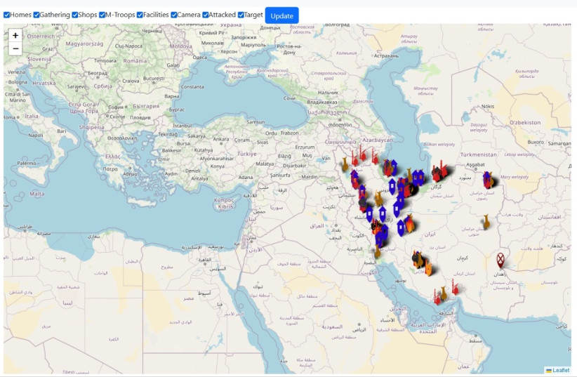  A screenshot from the Darknet showing a huge volume of sites in Iran about which the Darknet site is providing information. (credit: COURTESY DEEP VOID)