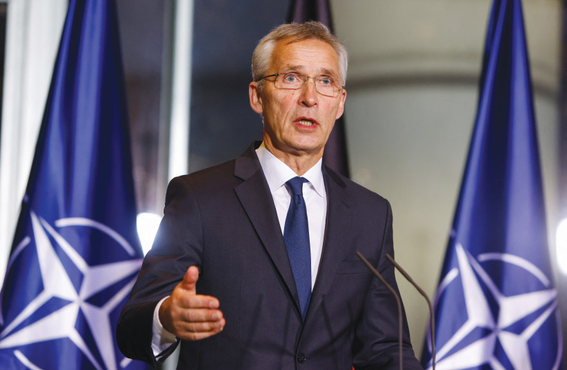  JENS STOLTENBERG, secretary-general of NATO, recently stated a more modest goal: denial of a Russian win. (credit: MICHELE TANTUSSI/REUTERS)