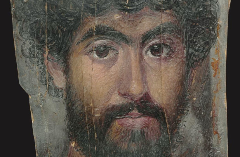  A MUMMY PORTRAIT OF A MAN, circa A.D. 138-192 painted on wood, (credit: WIKIMEDIA)
