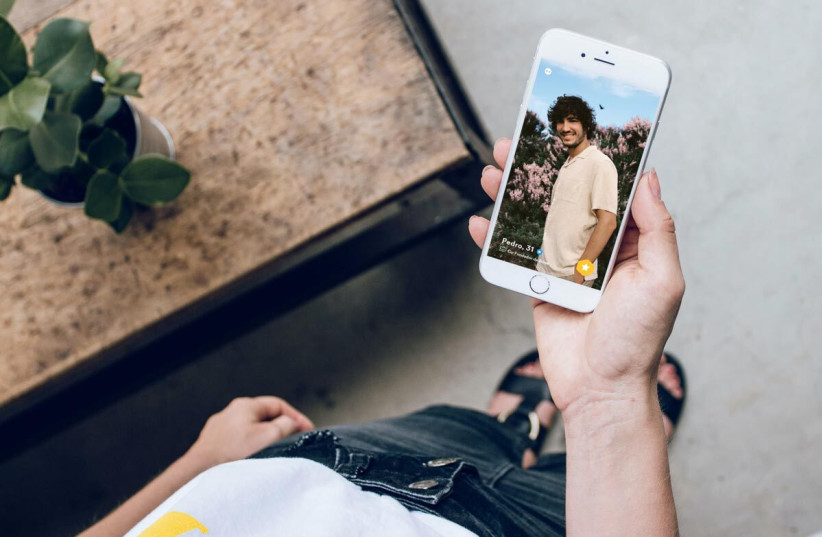  A man's dating profile is seen on the popular dating app Bumble. (photo credit: Bumble PR)