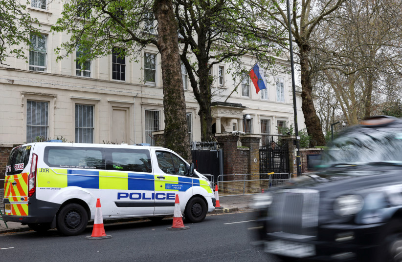   General view of Russian Embassy in London (photo credit: REUTERS)