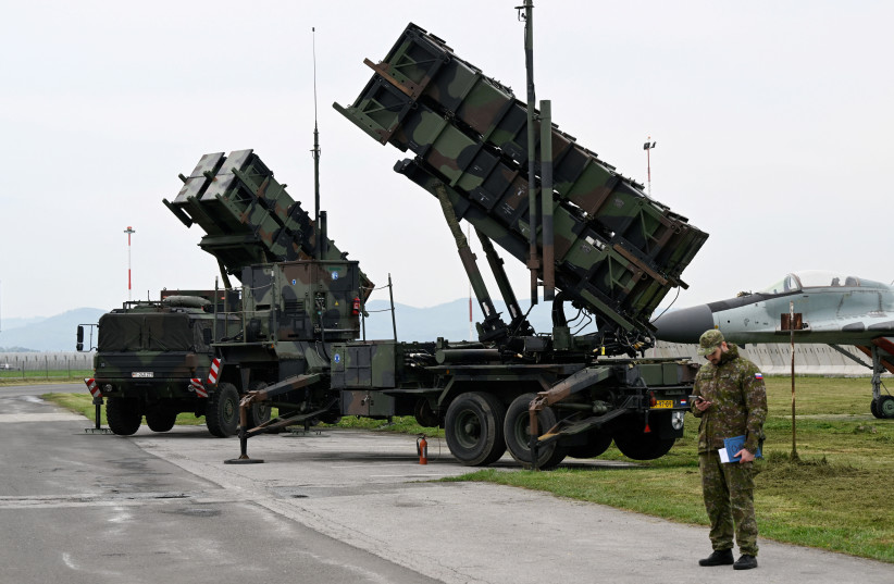 Patriot missile defense system is seen at Sliac Airport, in Sliac, near Zvolen, Slovakia, May 6, 2022. (credit: REUTERS/RADOVAN STOKLASA/FILE PHOTO)