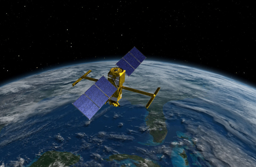 The advanced radar SWOT satellite, short for Surface Water and Ocean Topography and designed and built at NASA's Jet Propulsion Laboratory (JPL) near Los Angeles, is seen in an artist's rendition created in February 2015. (photo credit: NASA/HANDOUT VIA REUTERS)