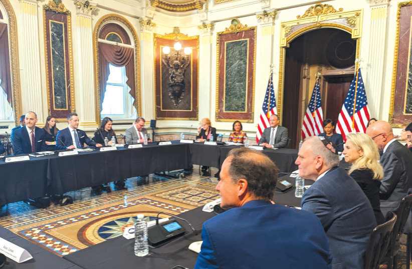 White House meeting on antisemitism (photo credit: OMRI NAHMIAS)