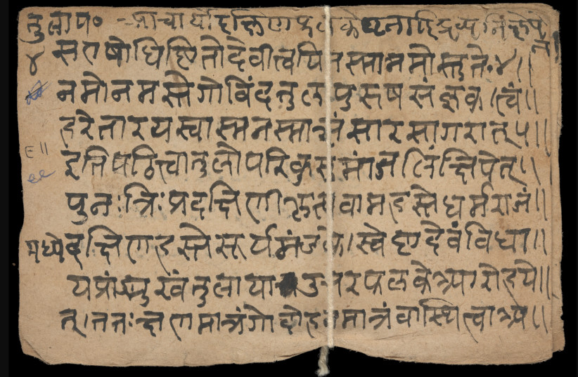  Sanskrit letters (credit: WIKIMEDIA)